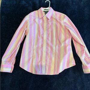 Van Heusen Pink Striped Button Down Shirt